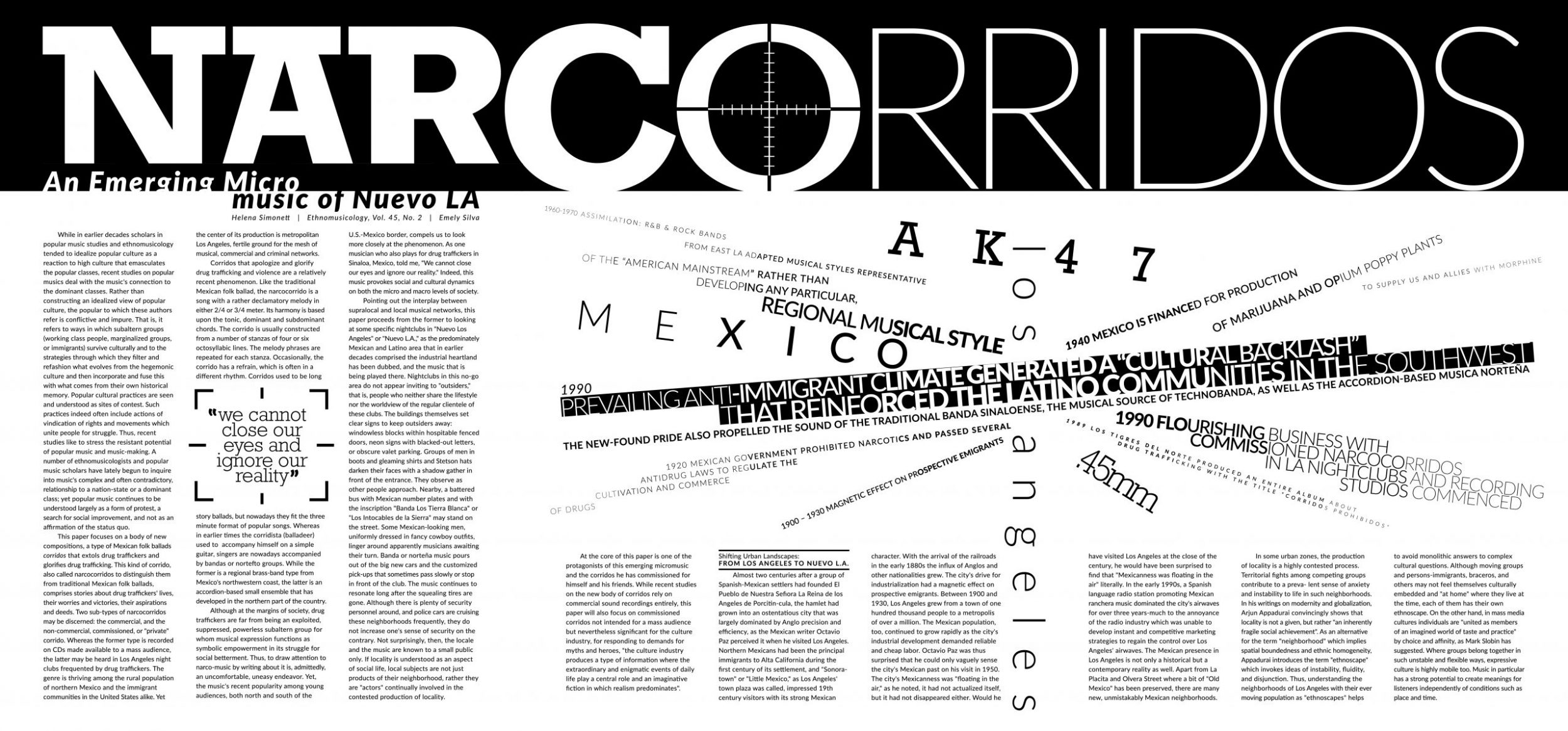 Magazine Spread – NarcoCorridos